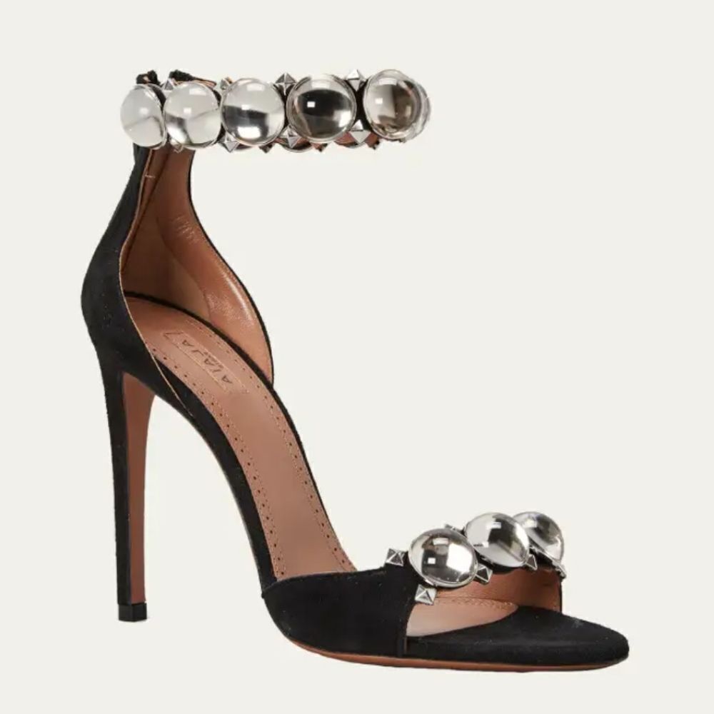 STEVE MADDEN SATIN OPEN TOE STILETTOS ADJUSTABLE BUCKLE ANKLE STRAP SANDAL R3